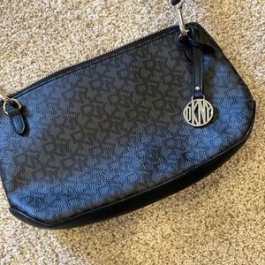 Black DKNY cross body purse